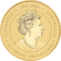 Australien Lunar III 2024 Jahr des Drachen 1 oz Gold