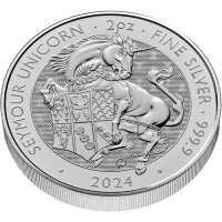 UK Tudor Beasts 4. Ausgabe 2024 Seymour Unicorn 2 oz Silber | incl. Münzkapsel