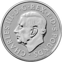 UK Tudor Beasts 4. Ausgabe 2024 Seymour Unicorn 2 oz Silber | incl. Münzkapsel