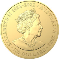 Australien Most Dangerous RAM Tiger Snake - Tigerschlange 2024 1 oz Gold