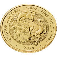UK Tudor Beasts 4. Ausgabe 2024 Seymour Unicorn 1/4 oz Gold