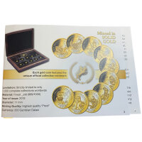 Gambia Die größten Eroberer 2019 10 x 0,5 Gramm Goldmünzen