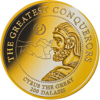 Gambia Die größten Eroberer 2019 10 x 0,5 Gramm Goldmünzen