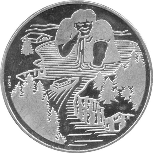 Schweiz 20 Franken 1996 - Gargantua der Riese - Silber PP