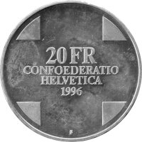 Schweiz 20 Franken 1996 - Gargantua der Riese - Silber PP