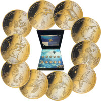 Niue Oceans Ten - Faszination Meer 2019 - 10 x 0,5 Gramm Goldmünzen