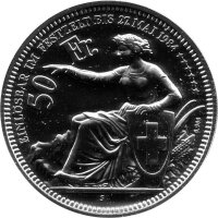 Schweiz 50 Franken 1984 - Schweizer Schützentaler...