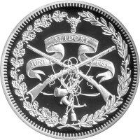 Schweiz 50 Franken 1985 - Schweizer Schützentaler "Schützenfest Altdorf" - Silber PP
