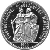 Schweiz 50 Franken 1990 - Schweizer Schützentaler...