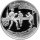 Russland Republik (Russische Föderation) 1 Rubel 1997 - 100 Jahre Russischer Fußball "Erstes Fußballspiel" 1/4 oz Silber - PP