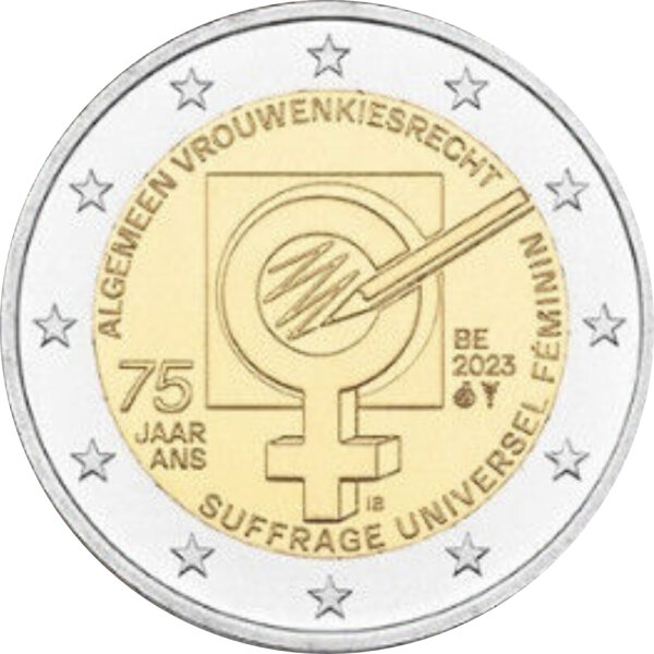 Belgien 2 Euro 2023 "Frauenwahlrecht"