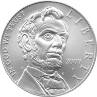 USA 1 Dollar 2009 -P- 200. Geburtstag von Abraham Lincoln...