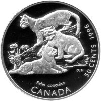 Kanada 50 Cents 1996 - Junge wilde Tiere...