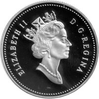 Kanada 50 Cents 1996 - Junge wilde Tiere "Schwarzbärenjunge" - Silber PP