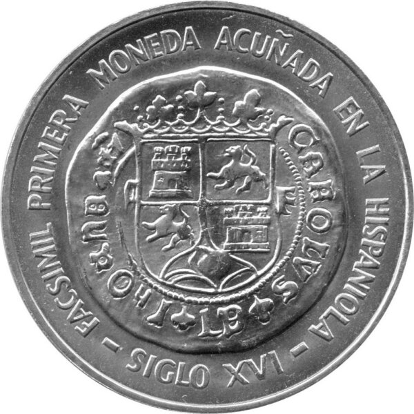 Dominikanische Republik 10 Peso 1975 - Internationaler Bankerkongress - Silber