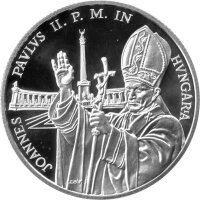 Ungarn 500 Forint 1991 - Papst Johannes Paul II...