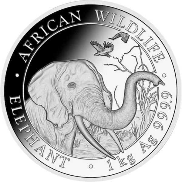 Somalia Elefant 2018 1000 Gramm Silber