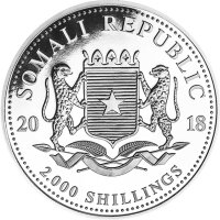 Somalia Elefant 2018 1000 Gramm Silber