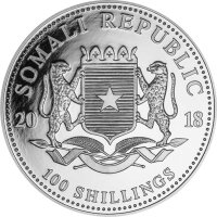 Somalia Leopard 2018 1 oz Silber