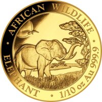 Somalia Elefant 2019 1/10 oz Gold