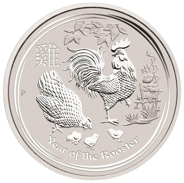 Australien Lunar II 2017 Jahr des Hahns 1000 Gramm Silber