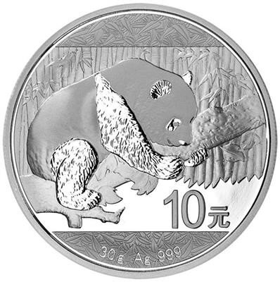 China Panda 2016 30 Gramm Silber
