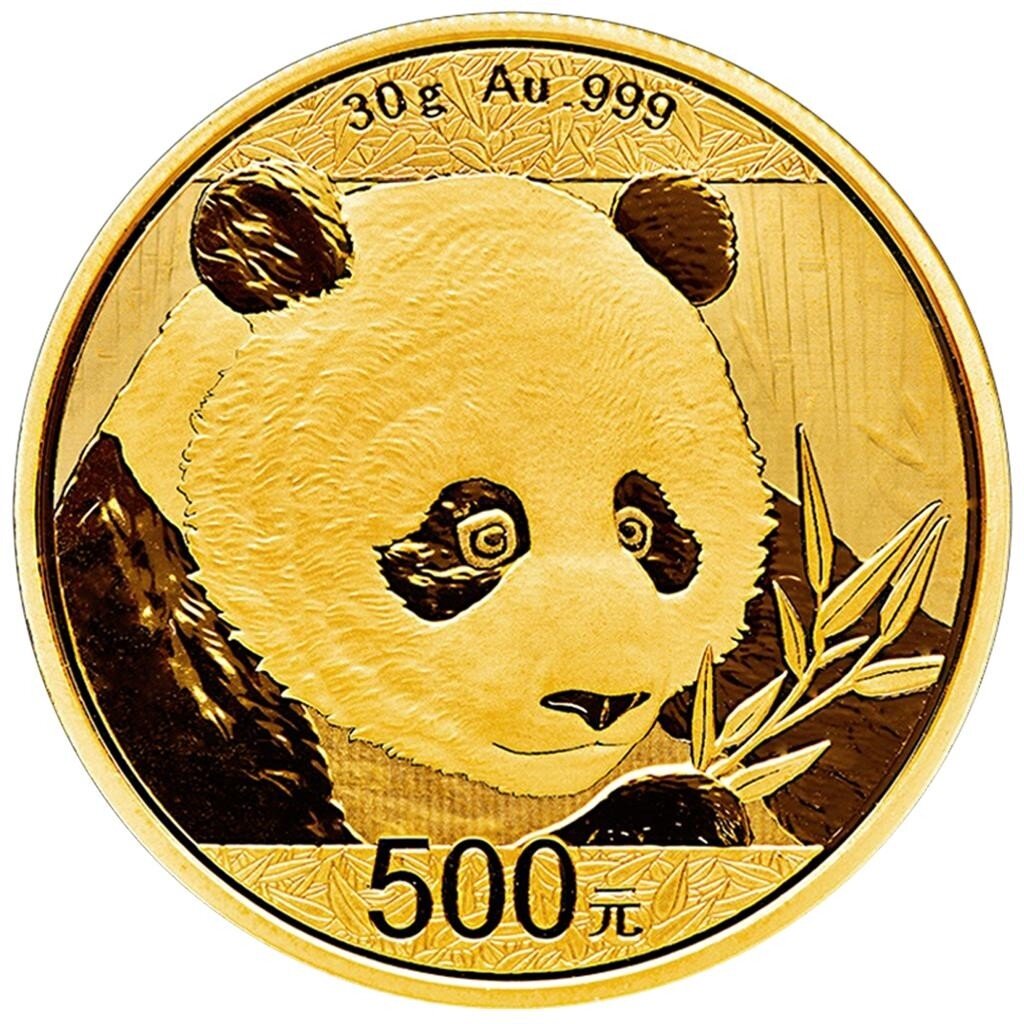 China Panda 2018 30 Gramm Gold - Original-Folie