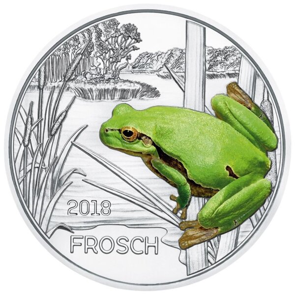 Österreich Tier-Taler 3 Euro 2018 Frosch