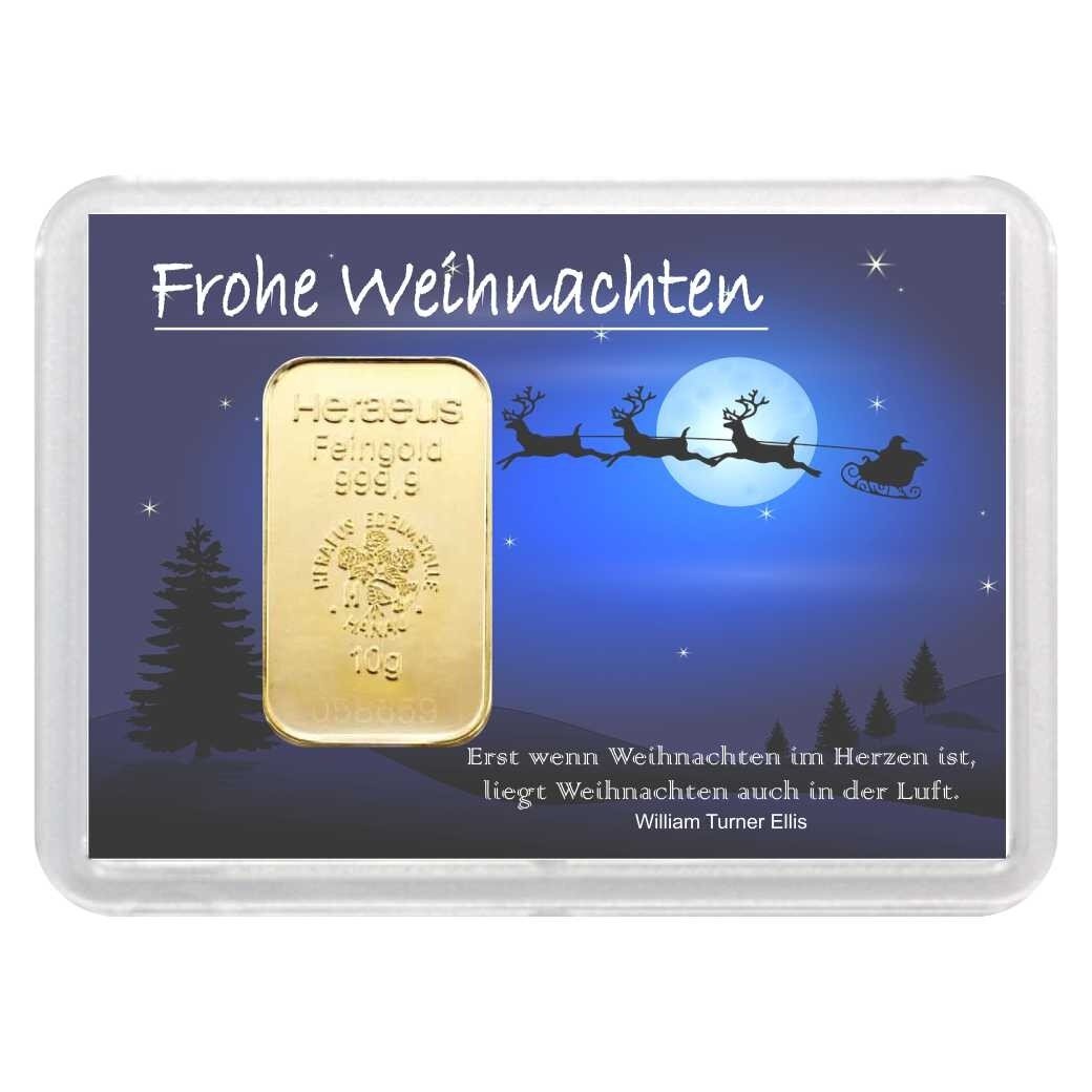 Geschenkbarren "Frohe Weihnachten - Schlitten"...