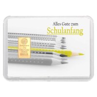 Geschenkbarren "Schulanfang - Stifte" 2 Gramm Gold