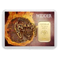 Geschenkbarren "Sternzeichen - Widder" 10 Gramm...