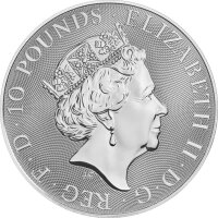 UK The Queen´s Beasts 3. Ausgabe 2018 Red Dragon 10 oz Silber