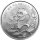 China Panda 1991 1 oz Silber mit Serifen