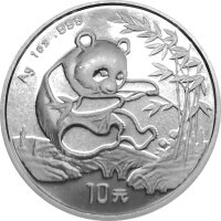 China Panda 1994 1 oz Silber breite Jahreszahl