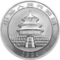 China Panda 1994 1 oz Silber breite Jahreszahl