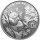 China Panda 1995 1 oz Silber breite Jahreszahl 9 Blätter