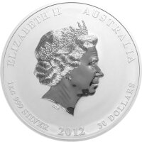 Australien Lunar II 2012 Jahr des Drachen 1000 Gramm Silber