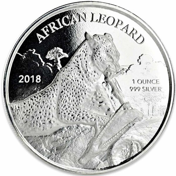 Ghana African Leopard 2018 1 oz Silber