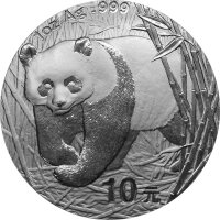 China Panda 2001 1 oz Silber