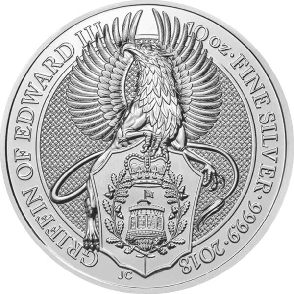 UK The Queen´s Beasts 2. Ausgabe 2018 Griffin 10 oz Silber