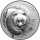 China Panda 2003 1 oz Silber Bambuswald mattiert