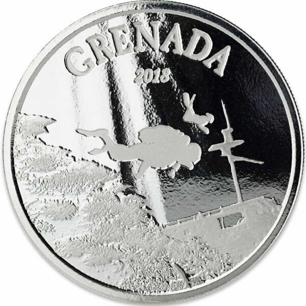 EC 8 4. Ausgabe 2018 Grenada Tauchparadies 1 oz Silber