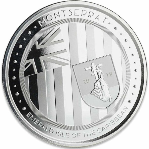 EC 8 5. Ausgabe 2018 Montserrat Smaragdinsel der Karibik 1 oz Silber
