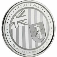 EC 8 5. Ausgabe 2018 Montserrat Smaragdinsel der Karibik 1 oz Silber