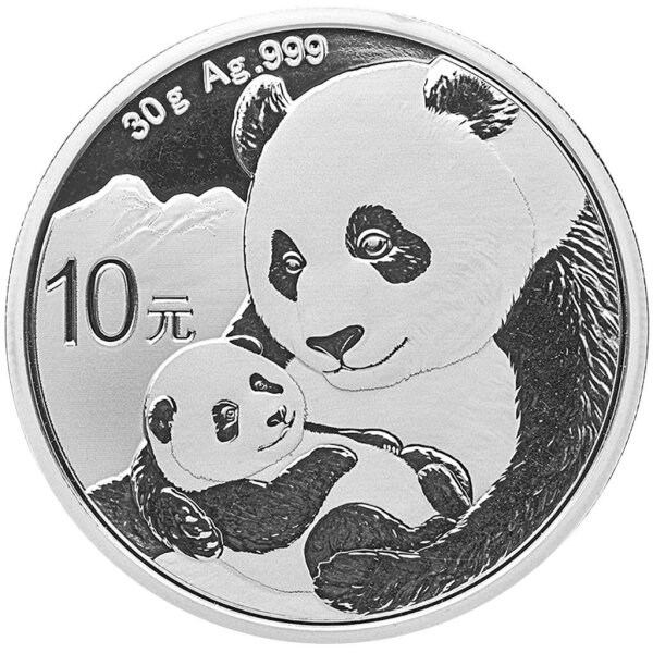 China Panda 2019 30 Gramm Silber