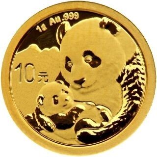 China Panda 2019 1 Gramm Gold - Original-Folie