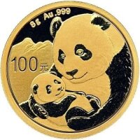 China Panda 2019 8 Gramm Gold - Original-Folie