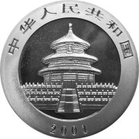 China Panda 2001 1 oz Silber - Original Folie