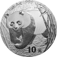 China Panda 2002 1 oz Silber - Original Folie