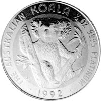 Australien Koala 1992 1/2 oz Platin